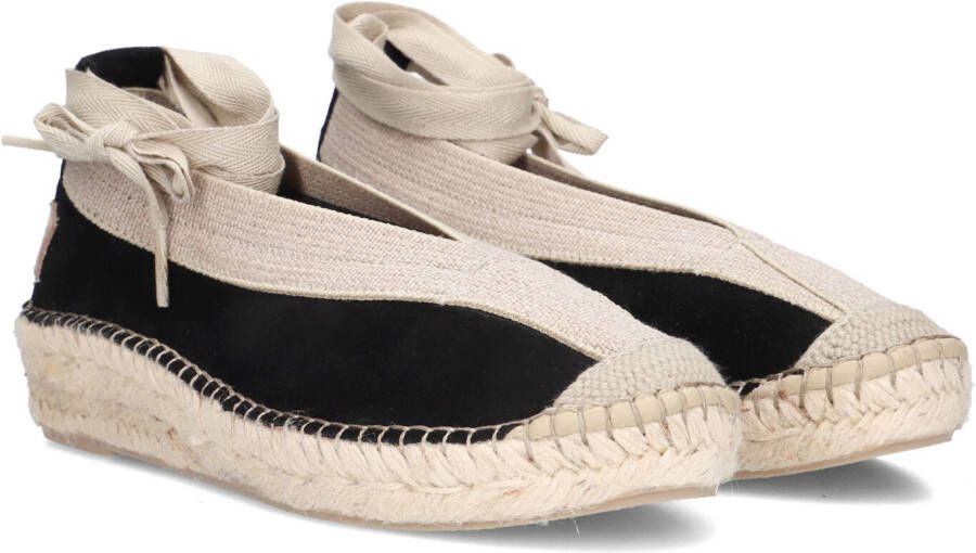 SHABBIES Espadrilles Dames Palma Maat: 36 Materiaal: Suède Kleur: Zwart