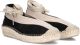 SHABBIES Espadrilles Dames Palma Suède Zwart - Zwart