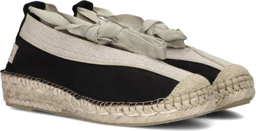 SHABBIES Espadrilles Dames Palma Kimono Maat: 37 Materiaal: Canvas Kleur: Zwart