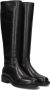 SHABBIES Hoge Laarzen Dames Dean High Boot Maat: 37 Materiaal: Leer Kleur: Zwart - Thumbnail 1