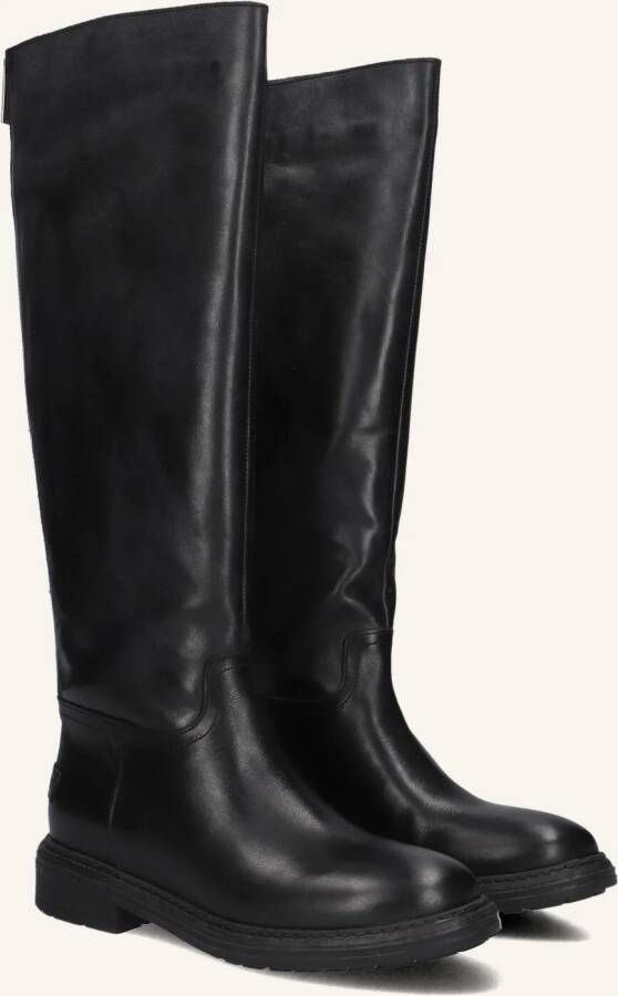 SHABBIES Hoge Laarzen Dames Duck Tala Maat: 40 Materiaal: Leer Kleur: Zwart