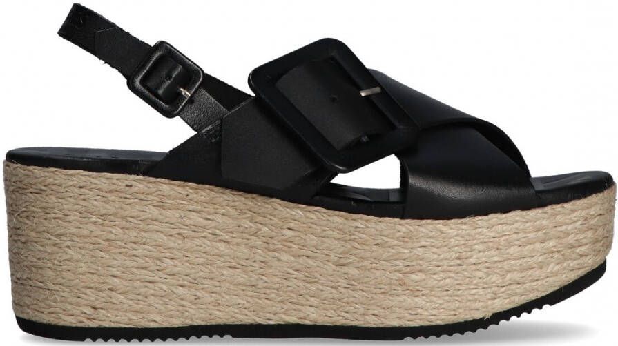 Shabbies Zwarte Sandalen 154020009