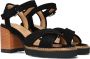 SHABBIES Sandalen Dames 163020155 Shs1171 Maat: 38 Materiaal: Suède Kleur: Zwart - Thumbnail 1