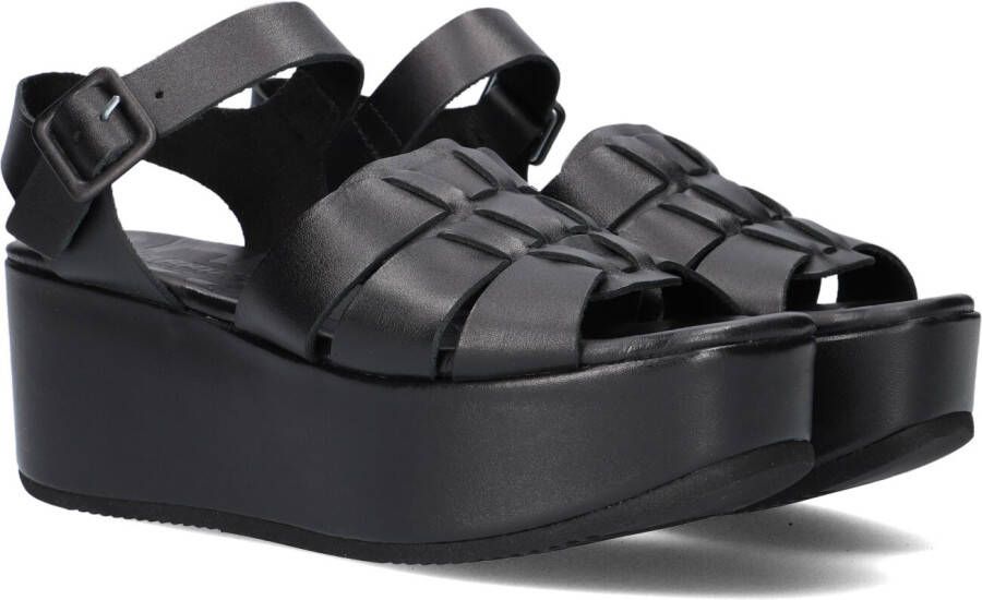 Shabbies Amsterdam Shabbies 170020215~~~~~~~~~~~~~~~~~~~~~ Sandalen met hak Zwart