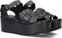 Shabbies Amsterdam Shabbies 170020215~~~~~~~~~~~~~~~~~~~~~ Sandalen met hak Zwart - Thumbnail 1
