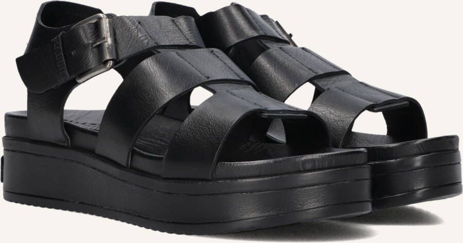 SHABBIES Dames Maro Bold Maat: 37 Materiaal: Leer Kleur: Zwart