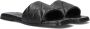Shabbies Elegante Leren Slippers met Geweven Details Black Dames - Thumbnail 1