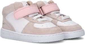 Shoesme Baby Babysneakers Beige White Pink Leer