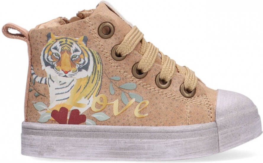 Shoesme SH21W020 A Beige Tiger Veter boots - Schoenen.nl