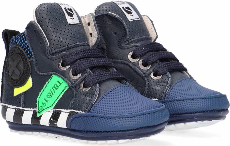 Shoesme Bp21w109 Babyschoenen Babyslofjes Jongens Blauw - Foto 1