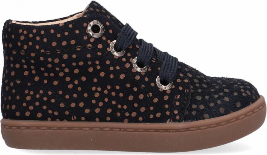 Shoesme Baby | Enkelboots | | Black Brown Dots | Leer