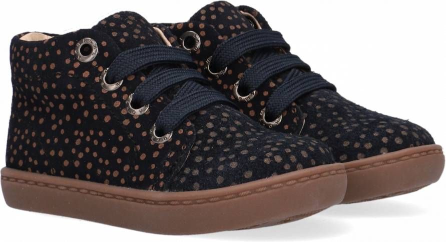 Shoesme Baby | Enkelboots | | Black Brown Dots | Leer