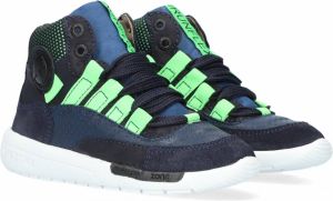 Shoesme Rf21w041 Hoge sneakers Leren Sneaker Jongens Blauw