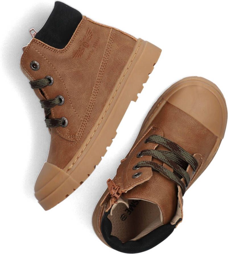 Shoesme stoere lichtbruine veterboots met stootneus
