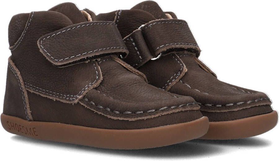 Shoesme Baby Klittenbandschoenen Jongens Dark Brown Leer