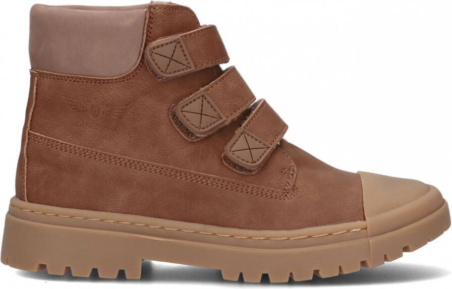 Shoesme SW22W008-A leren enkelboots cognac Bruin Jongens Leer 27