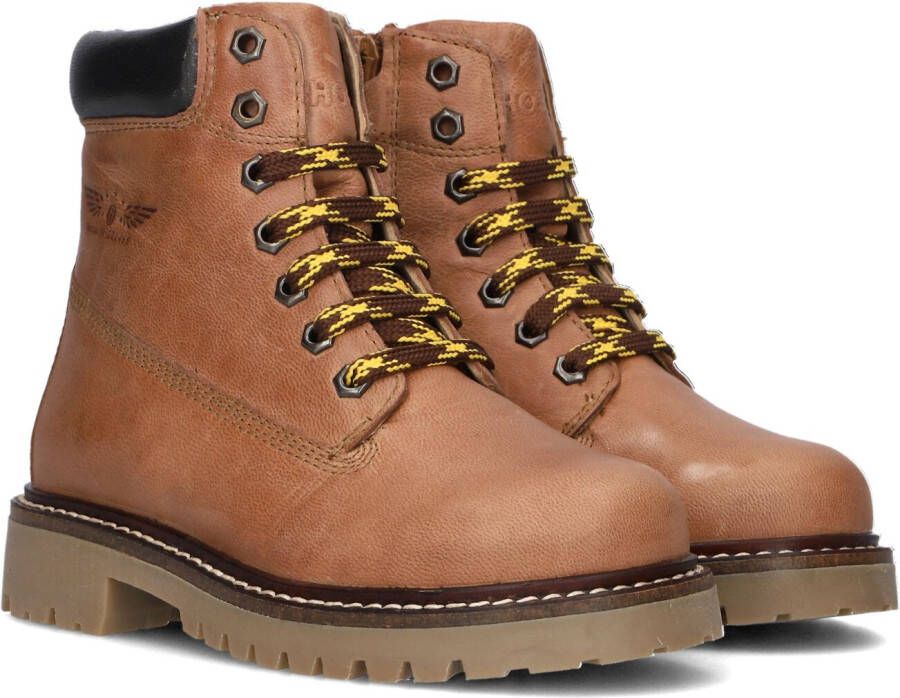 Shoesme Ti23w120 Veterboots Laarzen Met Veters Jongens Kids Cognac