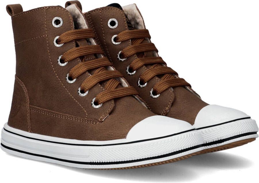 Shoesme Cognac Hoge Sneaker On22w211