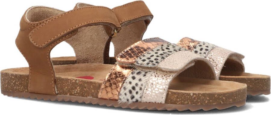 Shoesme leren sandalen bruin Meisjes Leer Meerkleurig 26