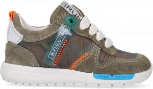 Shoesme Sneakers | Jongens | Army Green | Leer