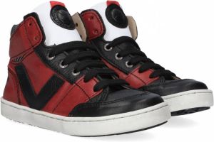 Shoesme Ur21w047 Hoge sneakers Leren Sneaker Jongens Rood