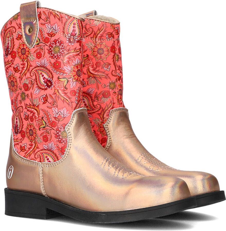 Shoesme Cowboylaarzen Meisjes Pink Print Teddy