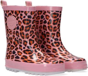 Shoesme RB20A092-D Leopardo Pink Regenlaarzen