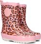 Shoesme regenlaarzen met panterprint roze Rubber Panterprint 25 - Thumbnail 6