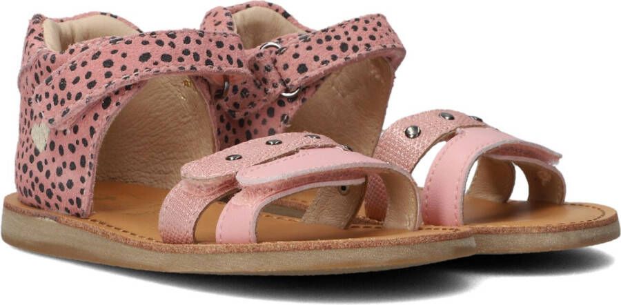 Shoesme roze sandalen met vrolijke dotprint en hartje