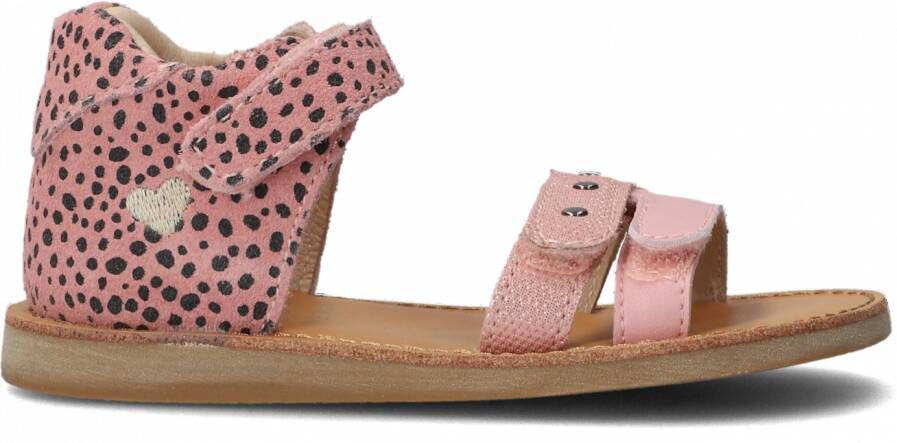 Shoesme roze sandalen met vrolijke dotprint en hartje - Foto 2
