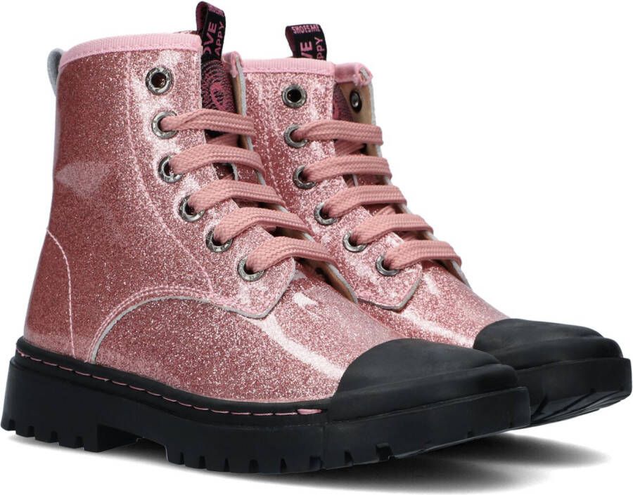 Shoesme veterboot Veterschoenen Meisje roze