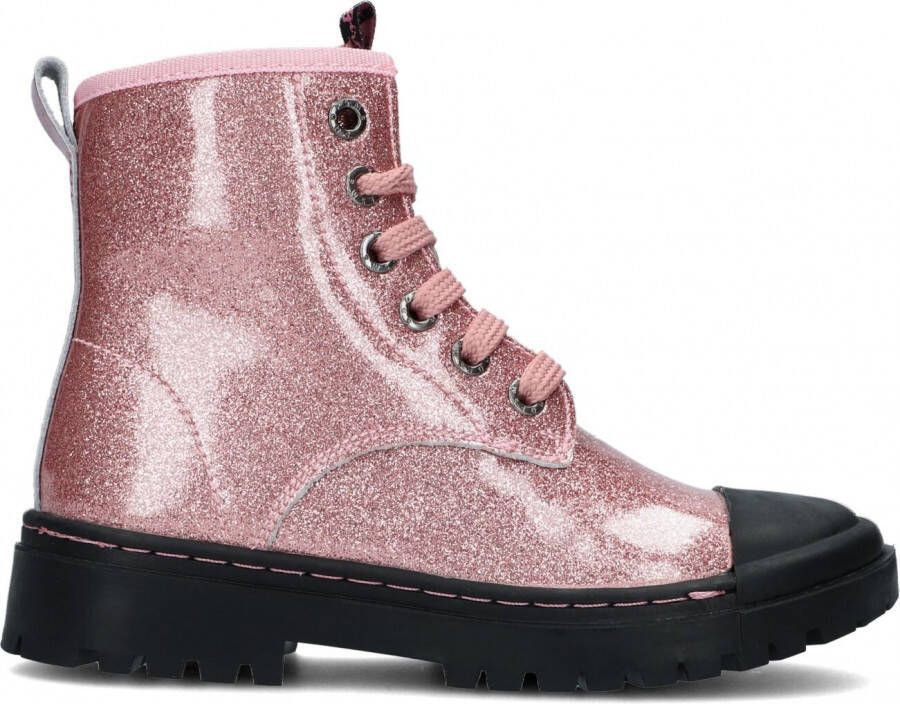 Shoesme veterboot Veterschoenen Meisje roze