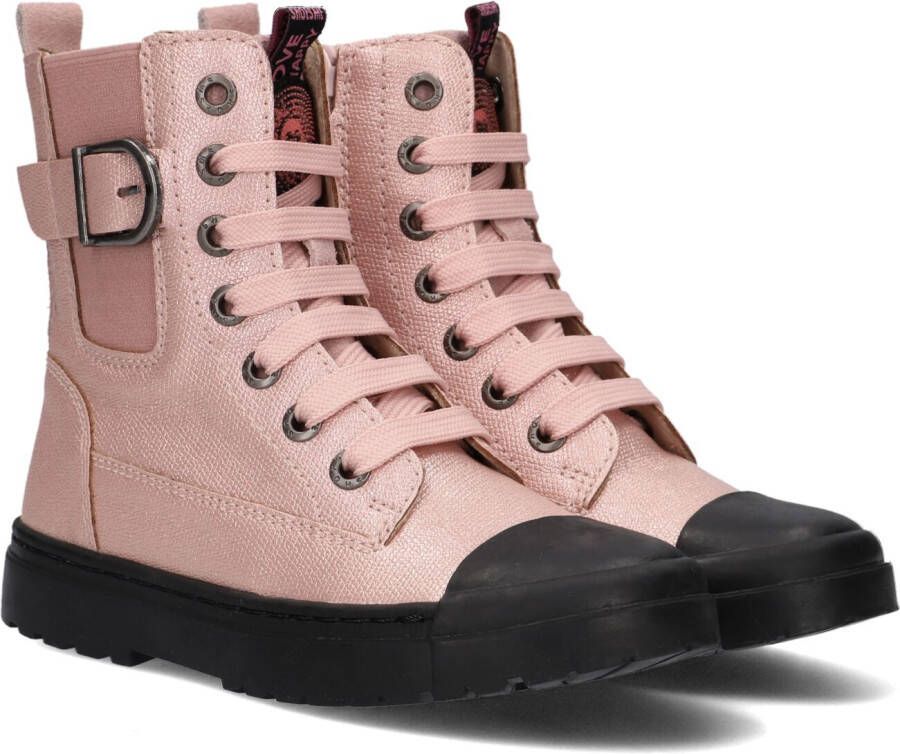 Shoesme Sw22w030 Veterboots Laarzen Met Veters Meisjes Kids Roze