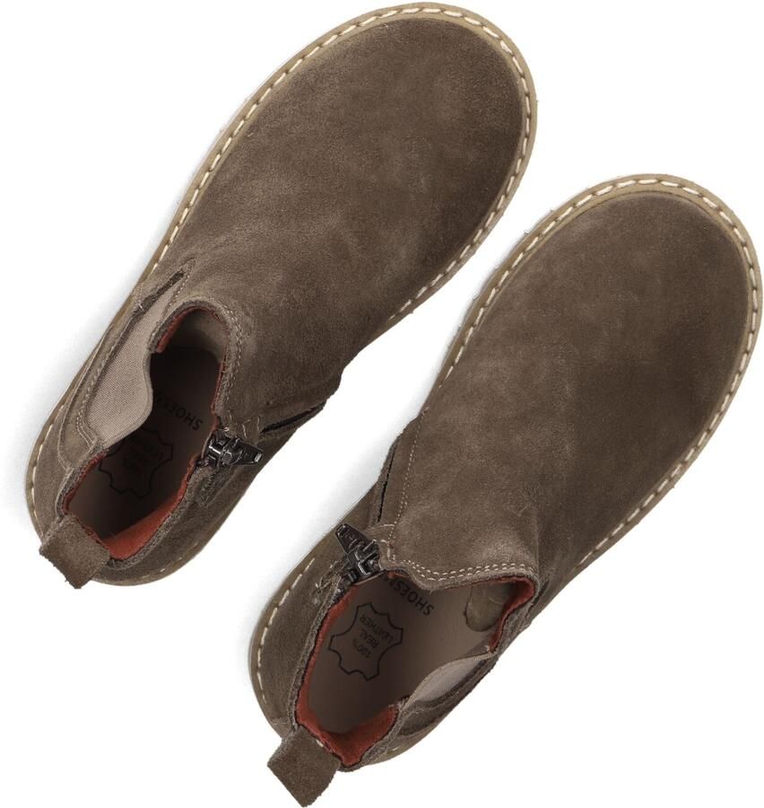 Shoesme suède enkelboots met profielzool kaki - Foto 2