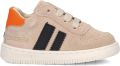 Shoesme Beige Sneakertje Sneakers Kinderen Beige Black Suède - Beige