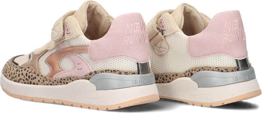 Shoesme Sneaker Met Panterprint Sneakers Kinderen Meisjes Beige Animal Pink Microleer - Foto 3