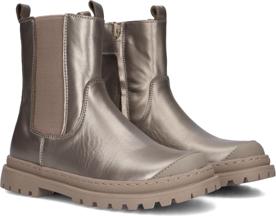 Shoesme leren chelsea boots champagne goud Meisjes Leer Effen 24
