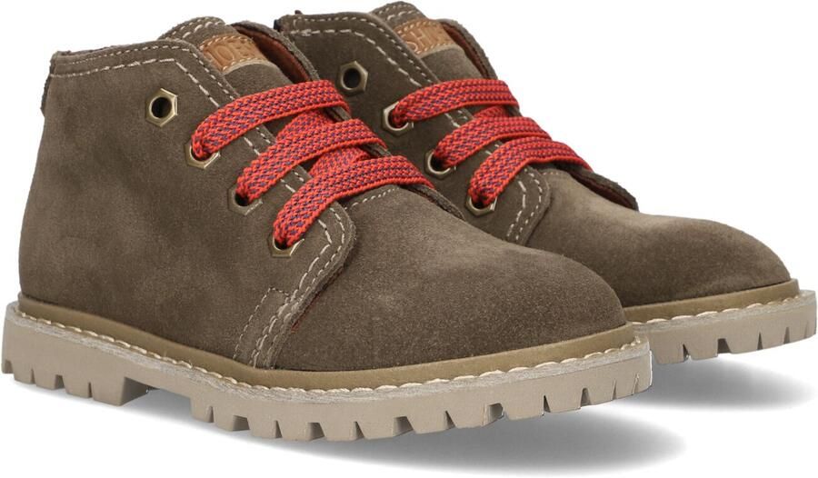 Shoesme suède enkelboots olijfgroen