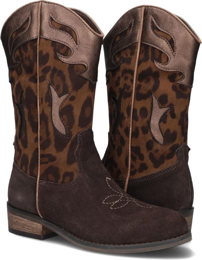 Shoesme Selected Western laars bruin combi - Foto 4
