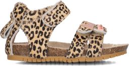 Shoesme sandalen beige zwart Meisjes Leer