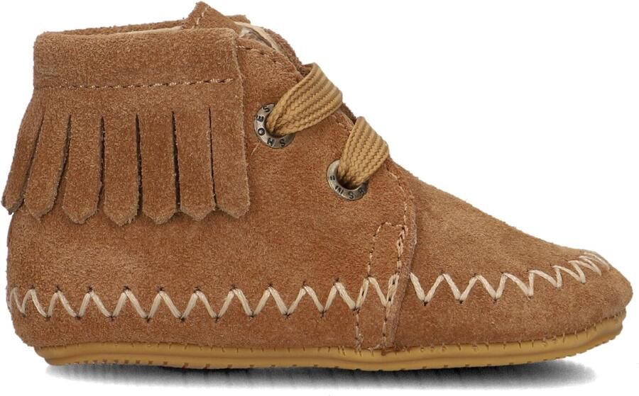 Shoesme Babyproof Veterboots Meisjes Cognac