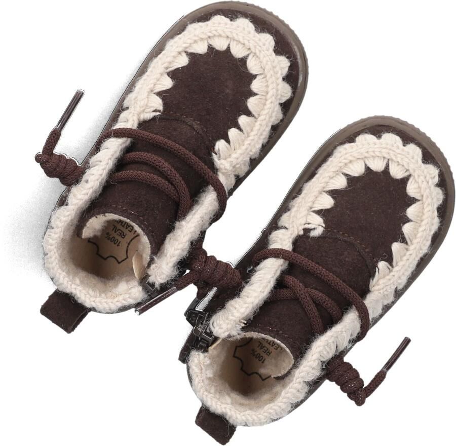Shoesme suède sneakers donkerbruin Sneaker van - Foto 5