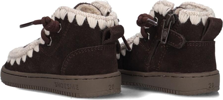 Shoesme suède sneakers donkerbruin Sneaker van - Foto 4