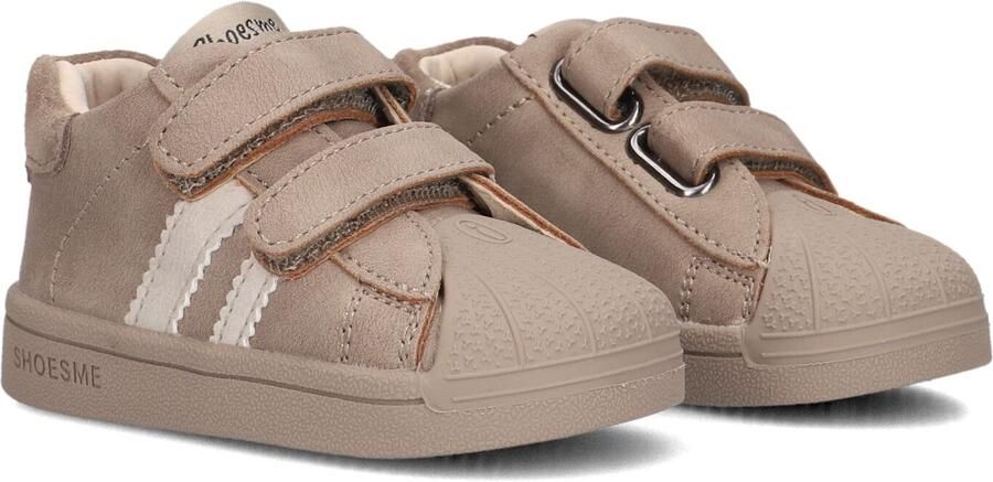 Shoesme Beige Sneakertje Met Stootneus Sneakers Kinderen Unisex Taupe Microleer