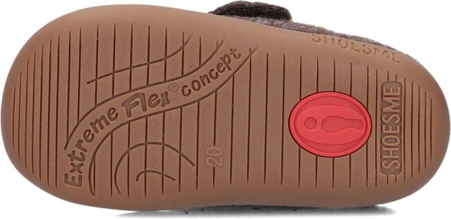 Shoesme Donkerbruin Vilten Slofje Baby Slofjes Unisex Dark Brown Vilt - Foto 5
