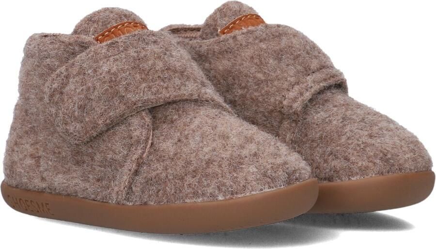 Shoesme baby schoenen taupe Bruin Textiel Effen 20