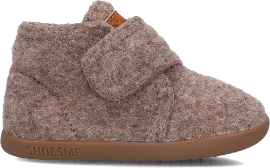 Shoesme baby schoenen taupe Bruin Textiel Effen 21
