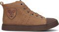 Shoesme Cognac Veterboot Met Patch Veterschoen Kind Jongens Brown Microleer - Bruin