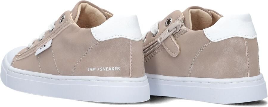 Shoesme Taupe Sneaker Veterschoen Kind Taupe Microleer - Foto 5