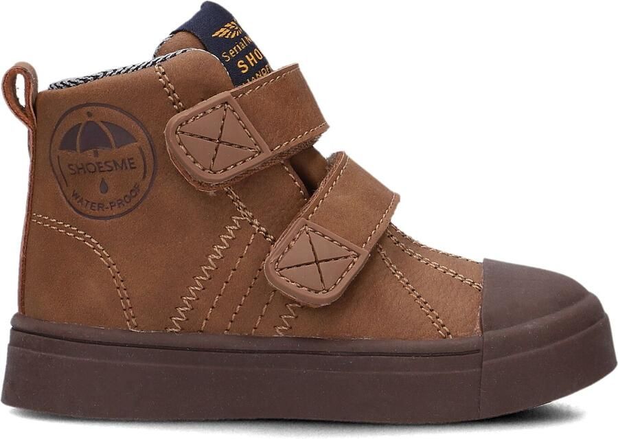 Shoesme Cognac Water-Proof Bootie Sneakers Kinderen Jongens Cognac Microfiber nubuck